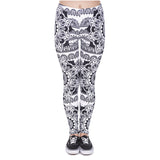 Ms Cutie Mandala Black Leggings - fashiongram.ca