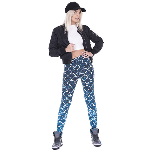 Ocean Girl Mermaid Glitter Legging - fashiongram.ca