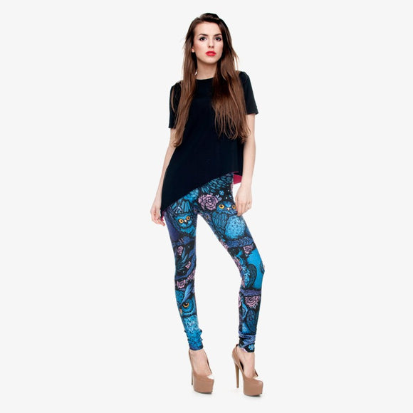 Popping Girl Night Owl Leggings - fashiongram.ca