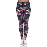 Exotic Cutie Retro Roses Leggings - fashiongram.ca