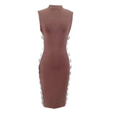 Empire Style Side Stripe Dress - fashiongram.ca