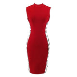 Empire Style Side Stripe Dress - fashiongram.ca