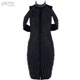 Exotic Chic Turtleneck Designer Dress - fashiongram.ca