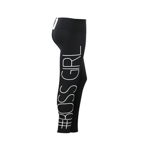 Confident High Waist Boss Girl Leggings - fashiongram.ca